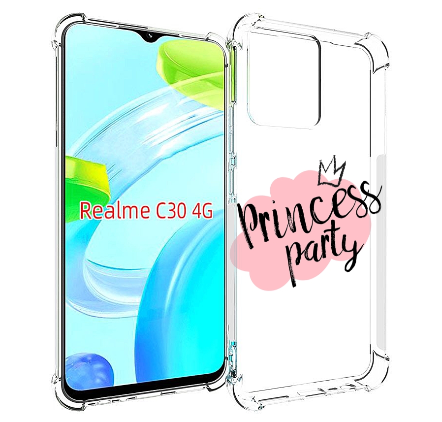 

Чехол MyPads принцессная-вечеринка для Realme C30 4G / Narzo 50i Prime, Прозрачный, Tocco