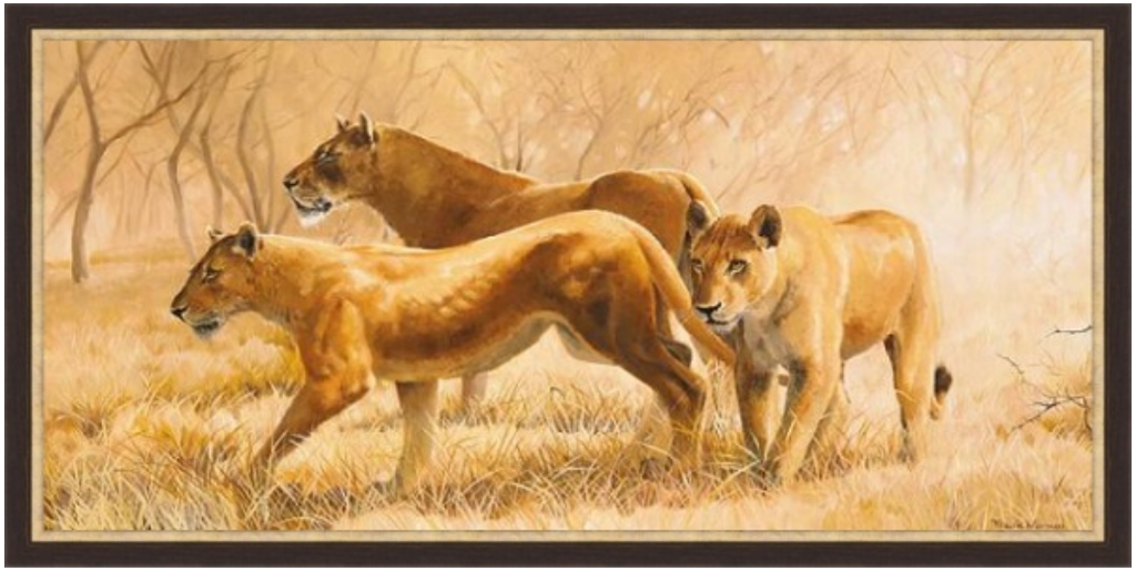 

картина Лэнд Арт Frank Norman - Savanna, Lionesses 50 х 100 см, Savanna, Lionesses