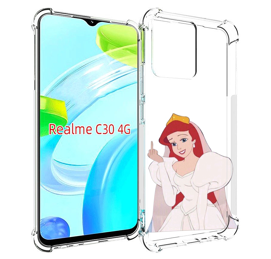

Чехол MyPads принцесса-Русалочка-Ариель женский для Realme C30 4G / Narzo 50i Prime, Прозрачный, Tocco