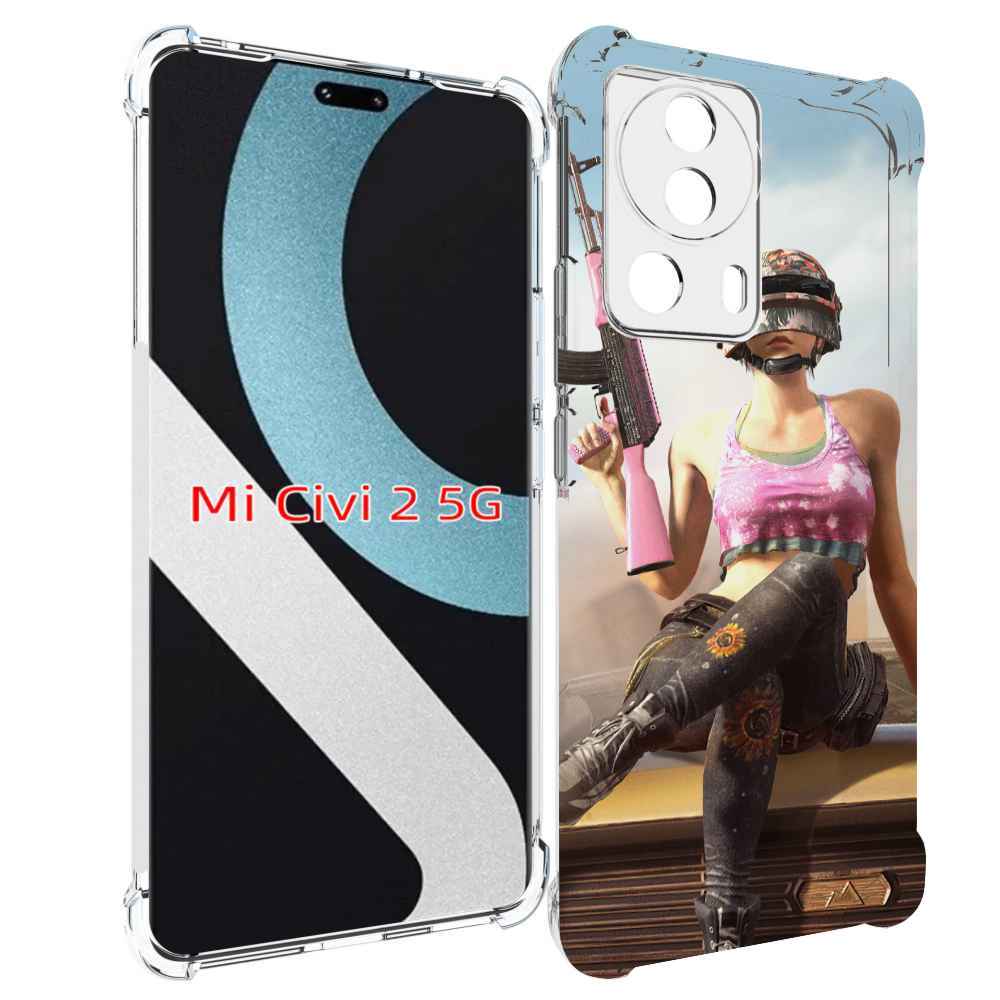 

Чехол MyPads девушка из PUBG для Xiaomi Civi 2, Прозрачный, Tocco