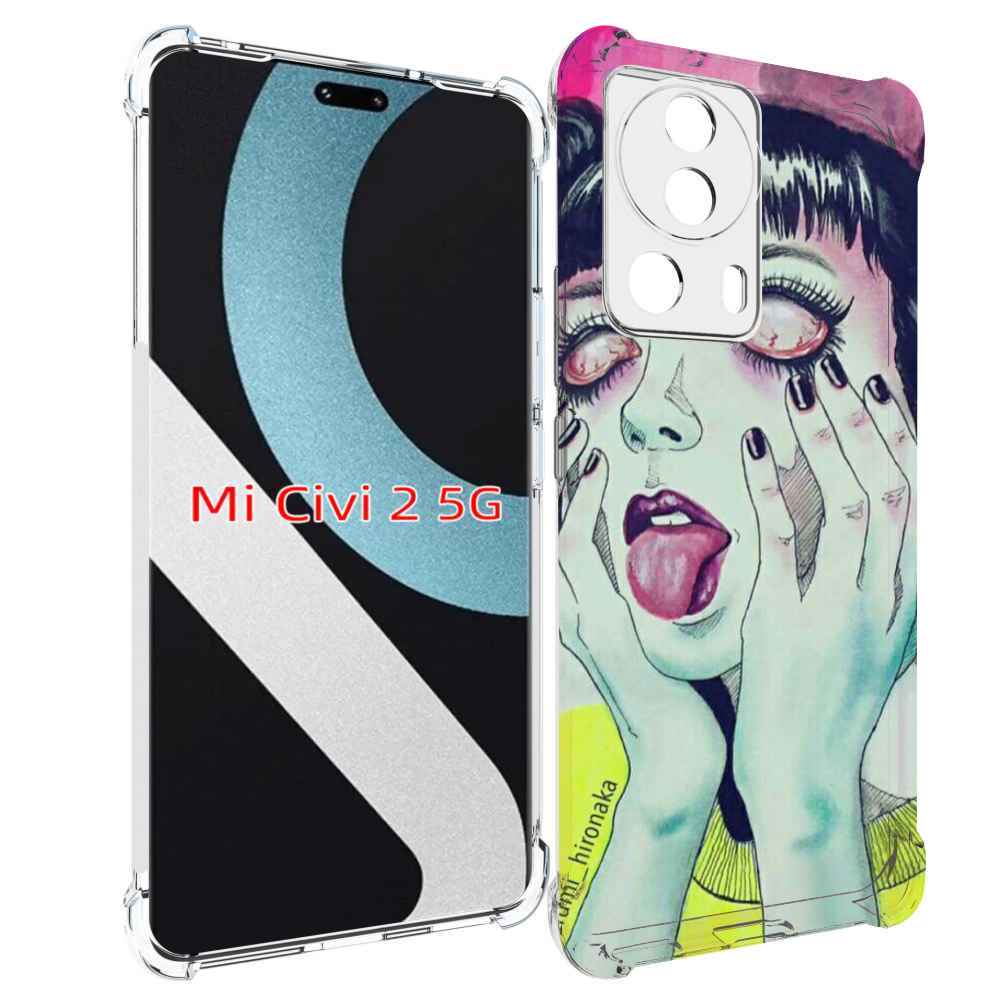

Чехол MyPads девушка без зрачков для Xiaomi Civi 2, Прозрачный, Tocco