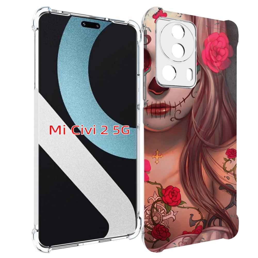 

Чехол MyPads девочка в рисунках для Xiaomi Civi 2, Прозрачный, Tocco