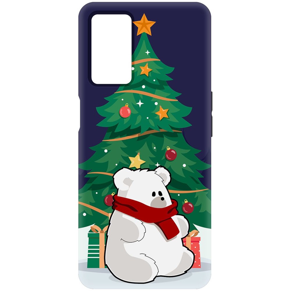 

Чехол-накладка Софт Медвежонок для Oppo A55, Черный