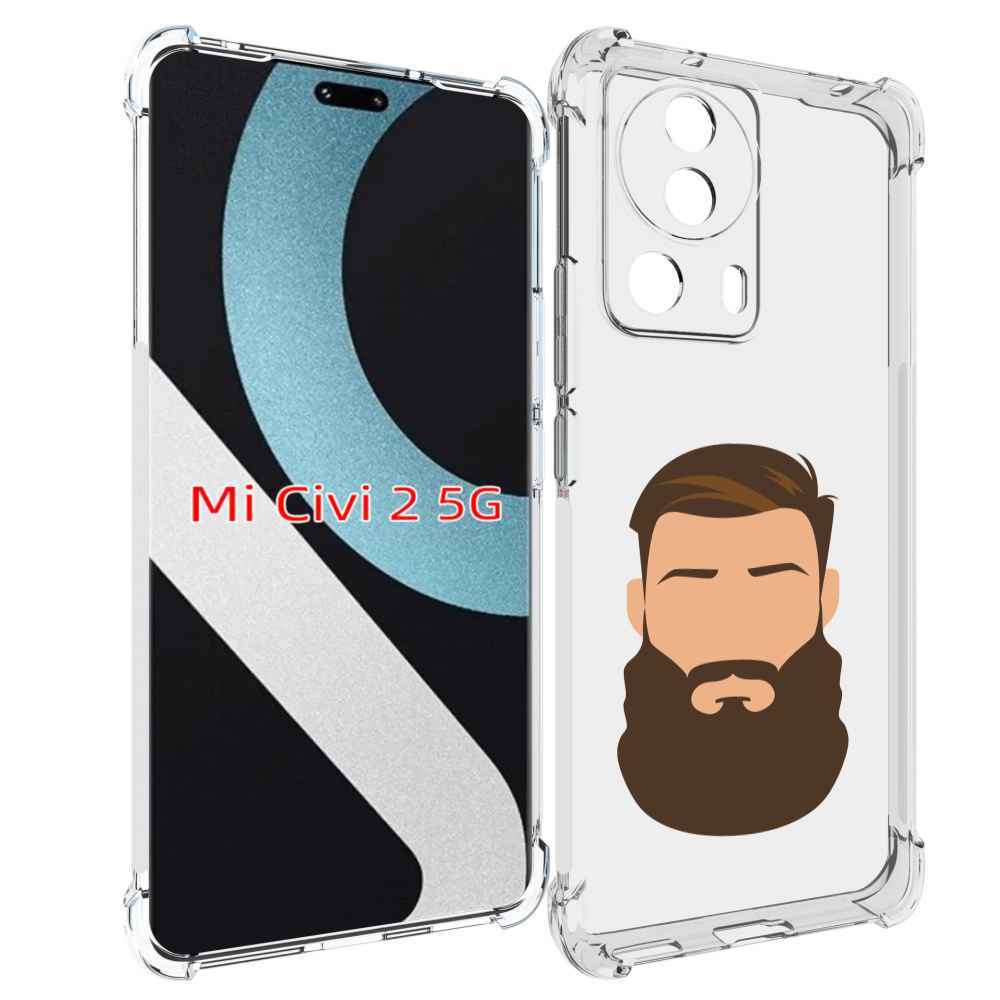 

Чехол MyPads густая-борода для Xiaomi Civi 2, Прозрачный, Tocco