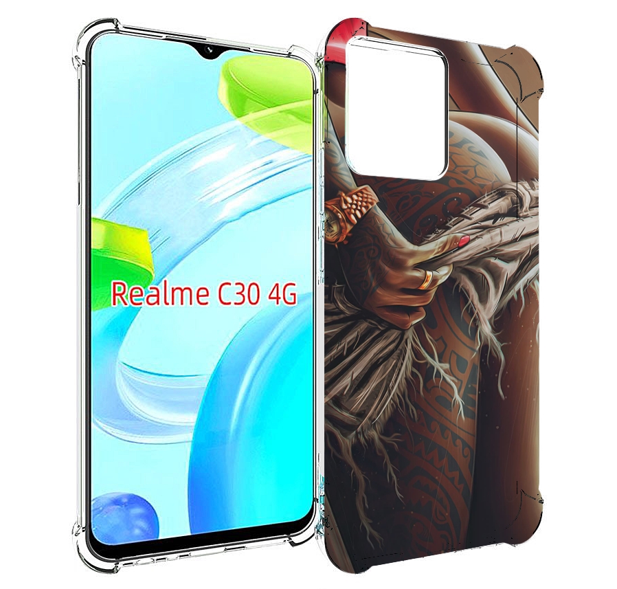 

Чехол MyPads полуголая девушка фотография женский для Realme C30 4G / Narzo 50i Prime, Прозрачный, Tocco