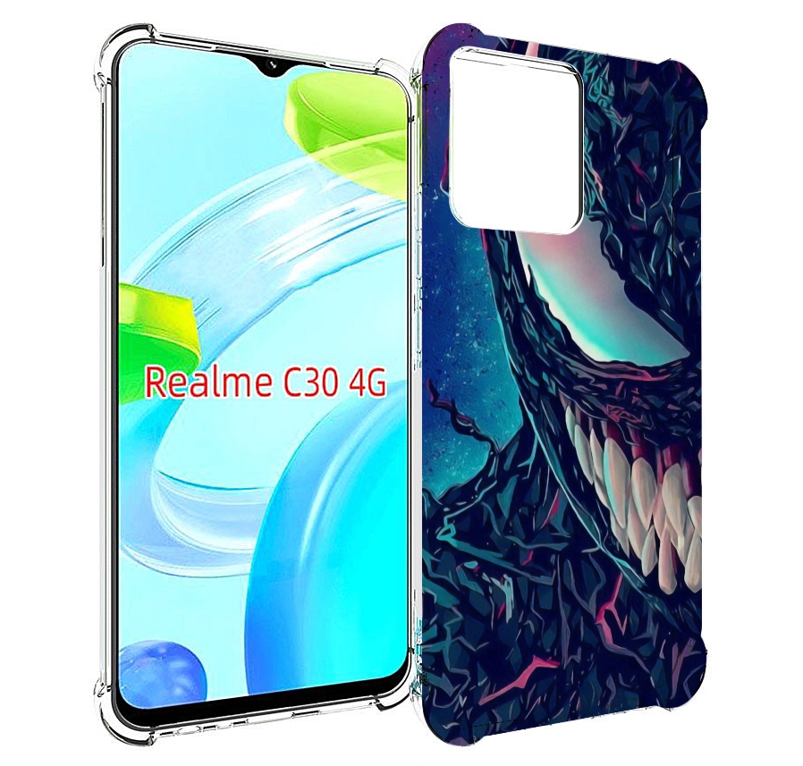 

Чехол MyPads полу веном для Realme C30 4G / Narzo 50i Prime, Прозрачный, Tocco