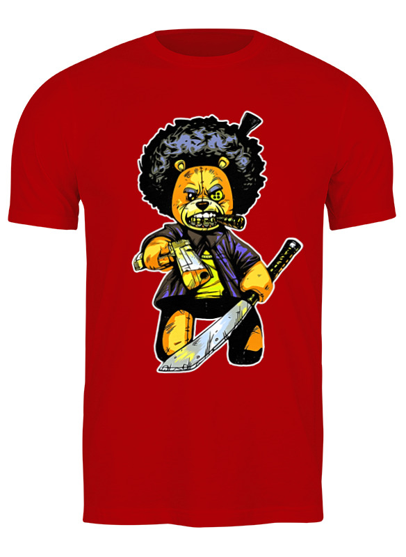 

Футболка мужская Teddy gangsta 2701233 Printio красная S, Teddy gangsta 2701233