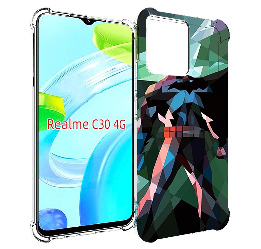 

Чехол MyPads полигональный-бэтмен-арт для Realme C30 4G / Narzo 50i Prime, Прозрачный, Tocco