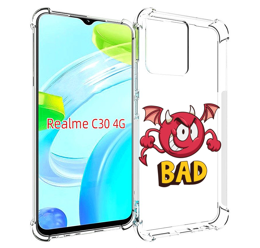 

Чехол MyPads плохой для Realme C30 4G / Narzo 50i Prime, Прозрачный, Tocco