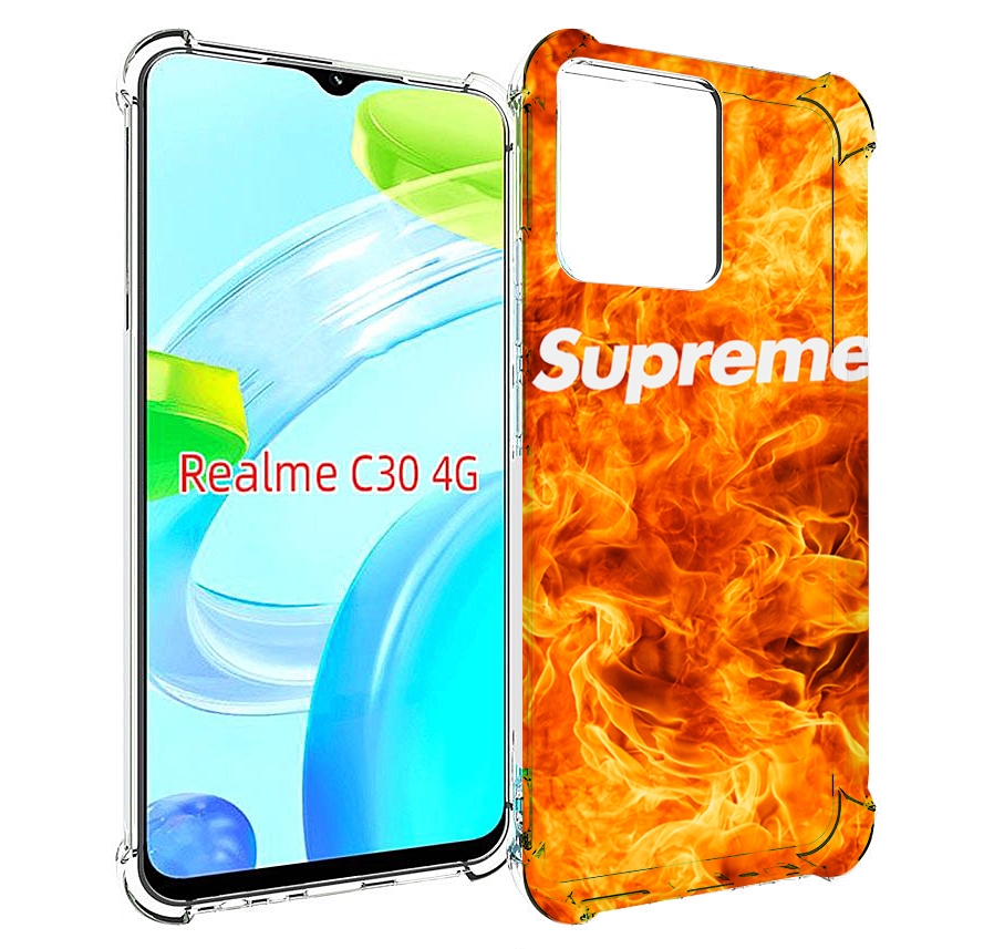 

Чехол MyPads пламя-пламенное суприм для Realme C30 4G / Narzo 50i Prime, Прозрачный, Tocco