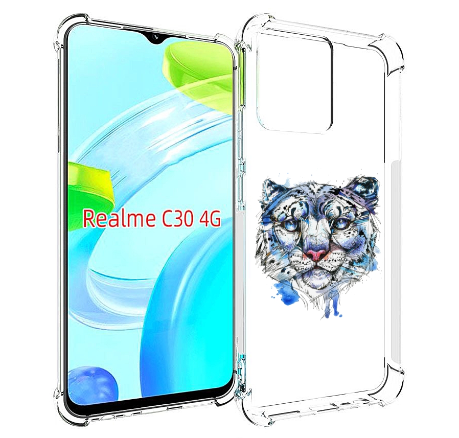 

Чехол MyPads водяной тигр для Realme C30 4G / Narzo 50i Prime, Прозрачный, Tocco