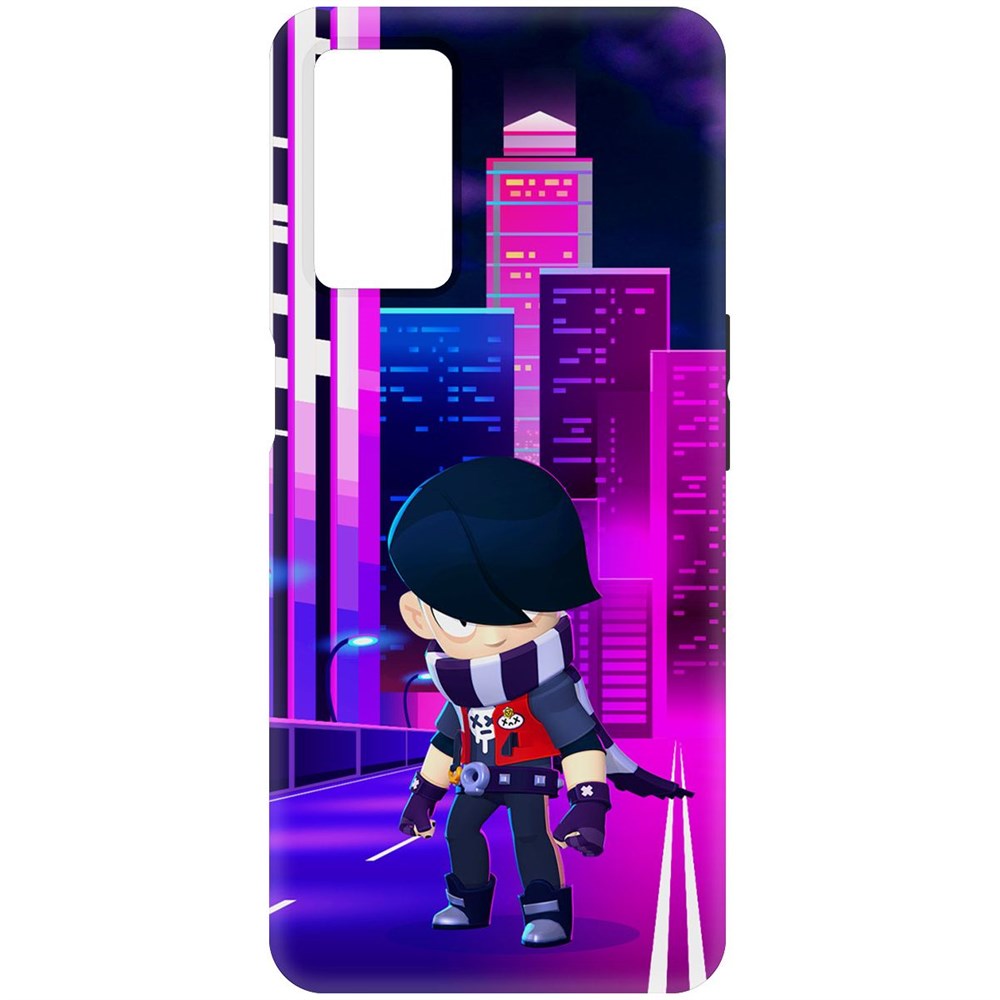 

Чехол-накладка Софт Brawl Stars - Эдгар для Oppo A55, Черный