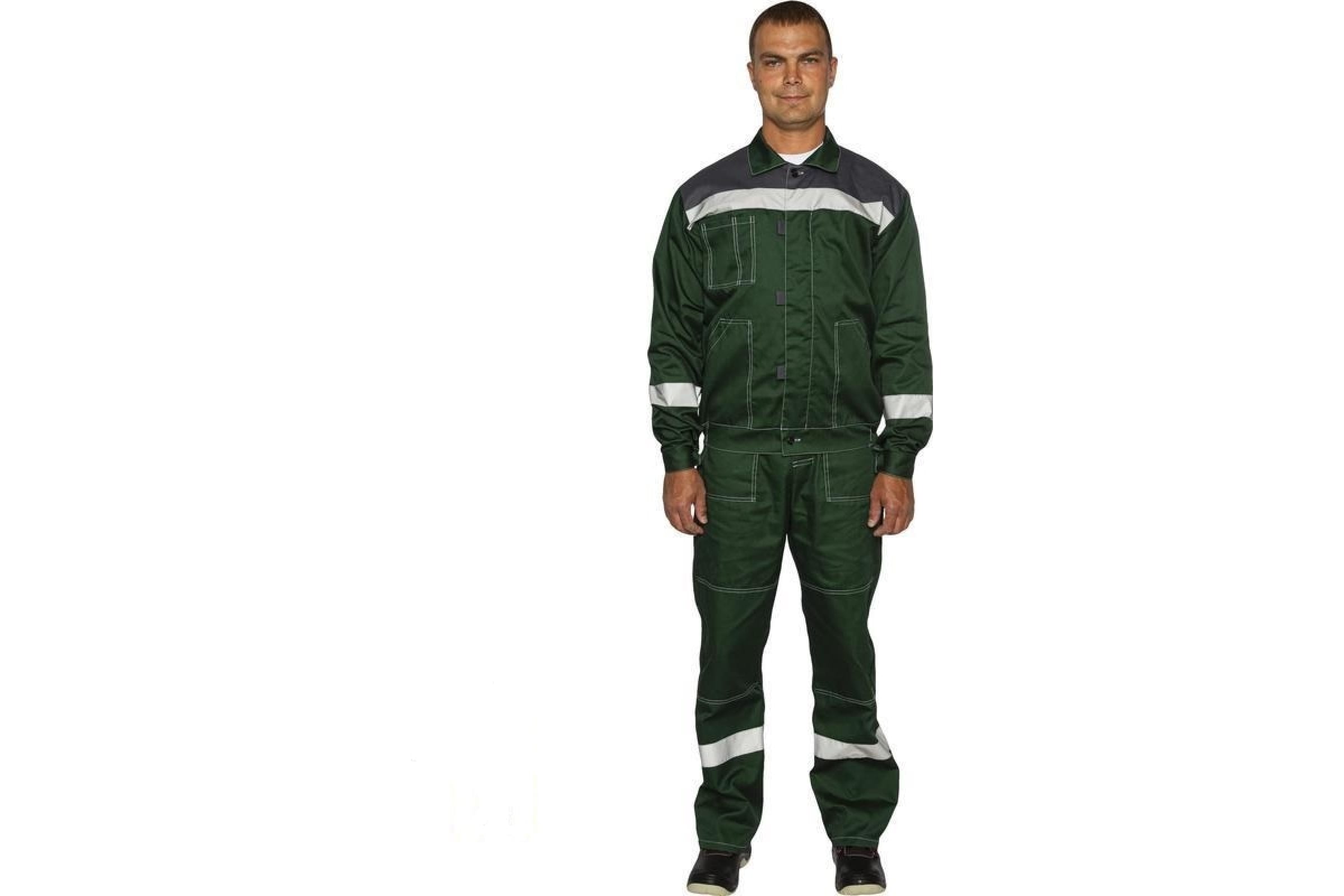 

Костюм рабочий NoBrand 1242595-K зеленый 56-58, 182-188