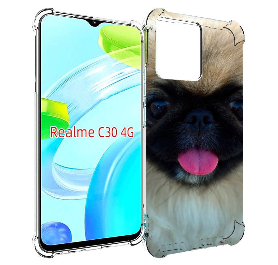 

Чехол MyPads пекинез для Realme C30 4G / Narzo 50i Prime, Прозрачный, Tocco
