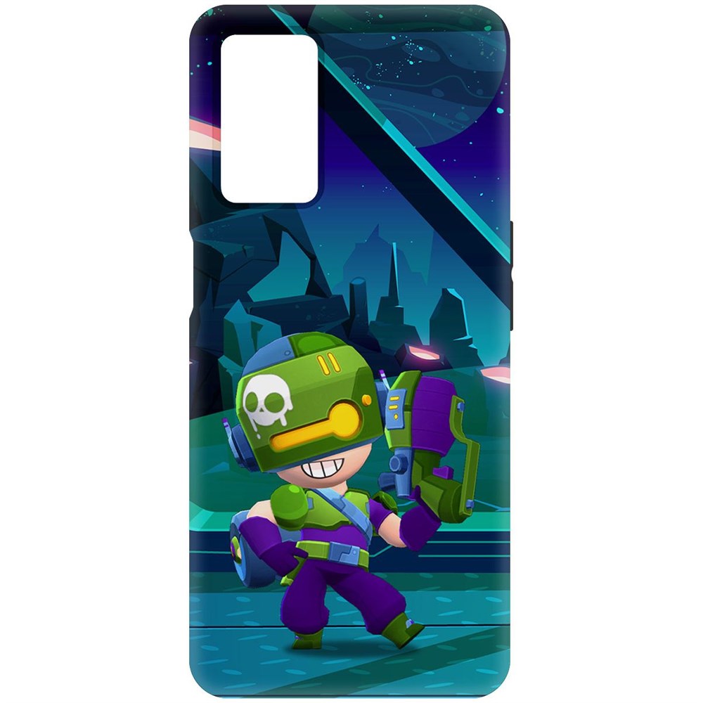 

Чехол-накладка Софт Brawl Stars - Контрабандистка Пенни для Oppo A55, Черный