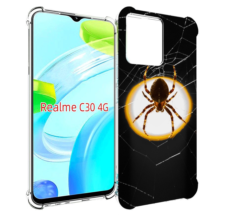 

Чехол MyPads паук-с-паутинкой для Realme C30 4G / Narzo 50i Prime, Прозрачный, Tocco