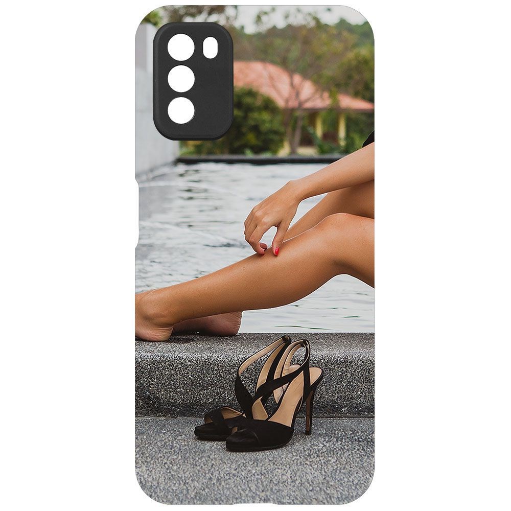 

Чехол-накладка Krutoff Soft Case Босоножки женские для Poco M3 черный