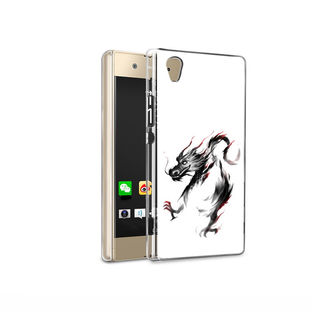 

Чехол MyPads Tocco для Sony Xperia XA1 Ultra черный дракон (PT67027.252.690), Прозрачный, Tocco