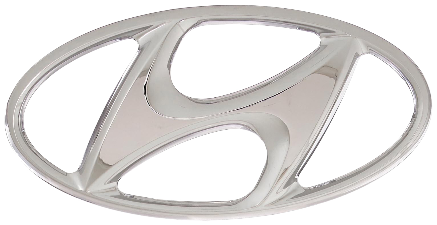 

HYUNDAI-KIA Эмблема пластиковая Hyundai: Santa Fe 2.7, 2.2CRDI 1шт, Хром