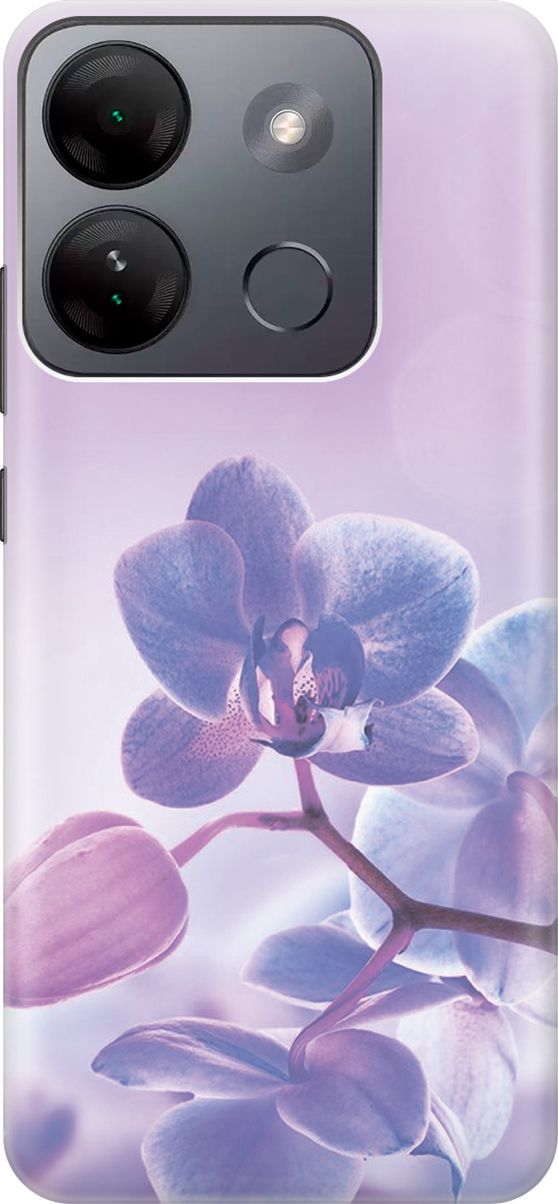 

Силиконовый чехол на Infinix Smart 7 HD "Лиловые орхидеи", Голубой;фиолетовый, 159430