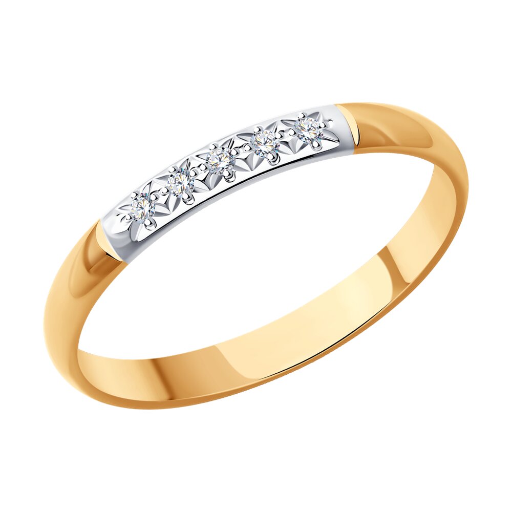 

Кольцо из золота р. 18 Diamant 51-211-02131-1, бриллиант, 51-211-02131-1