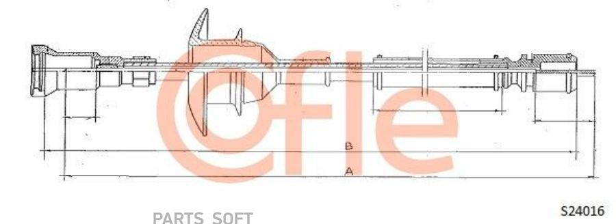 Трос Спидометра COFLE 92S24016