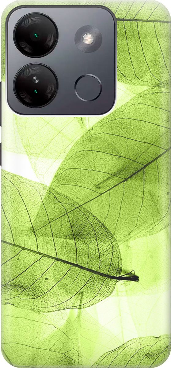 

Силиконовый чехол на Infinix Smart 7 HD "Зеленые листья", Зеленый, 159430