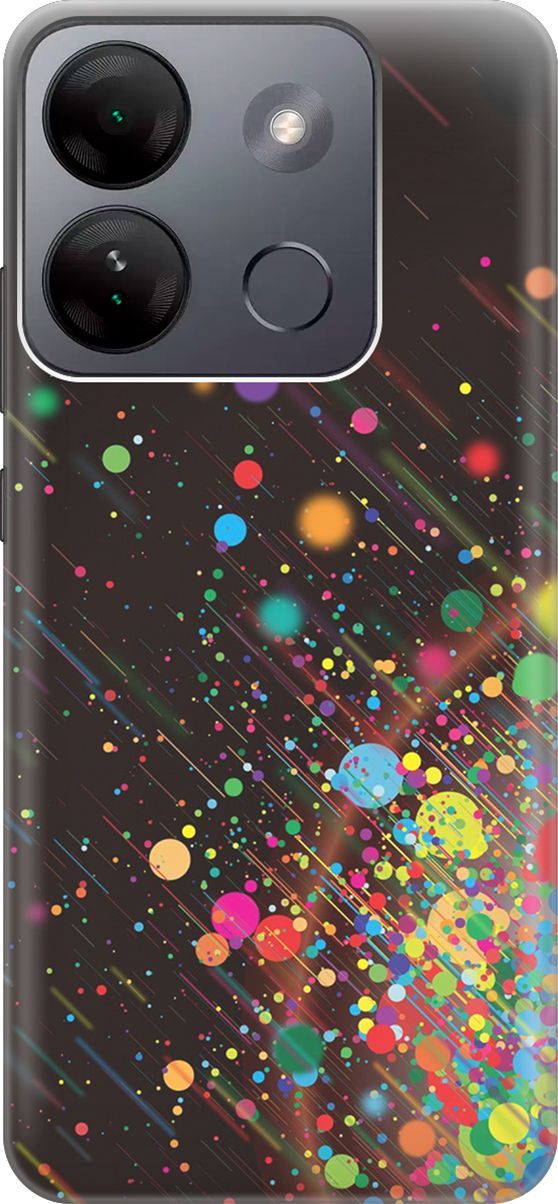 

Силиконовый чехол на Infinix Smart 7 HD "Яркое настроение", Зеленый;красный, 159424