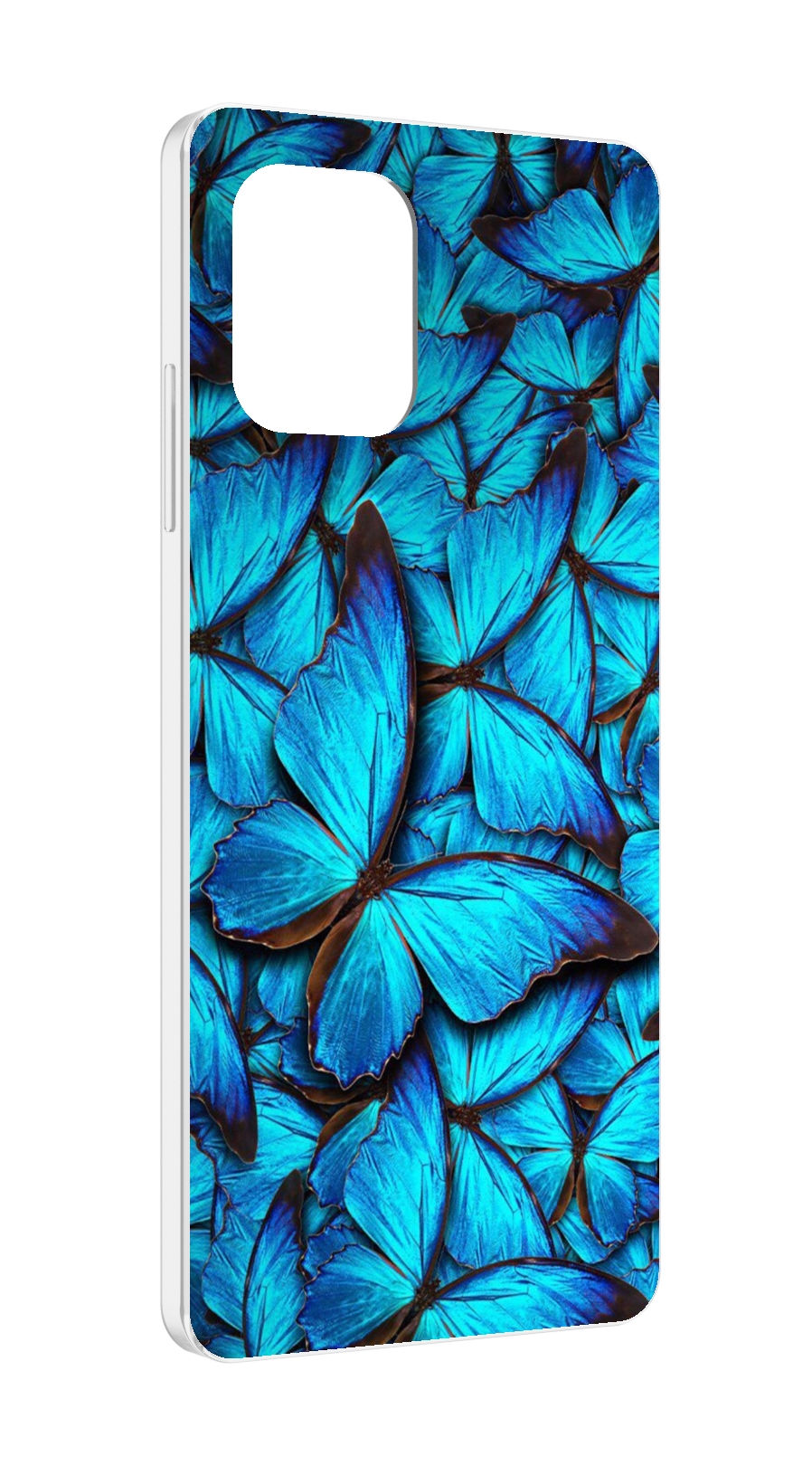 

Чехол MyPads бирюзовые бабочки для UMIDIGI Power 7 Max / Power 7S, Прозрачный, Tocco