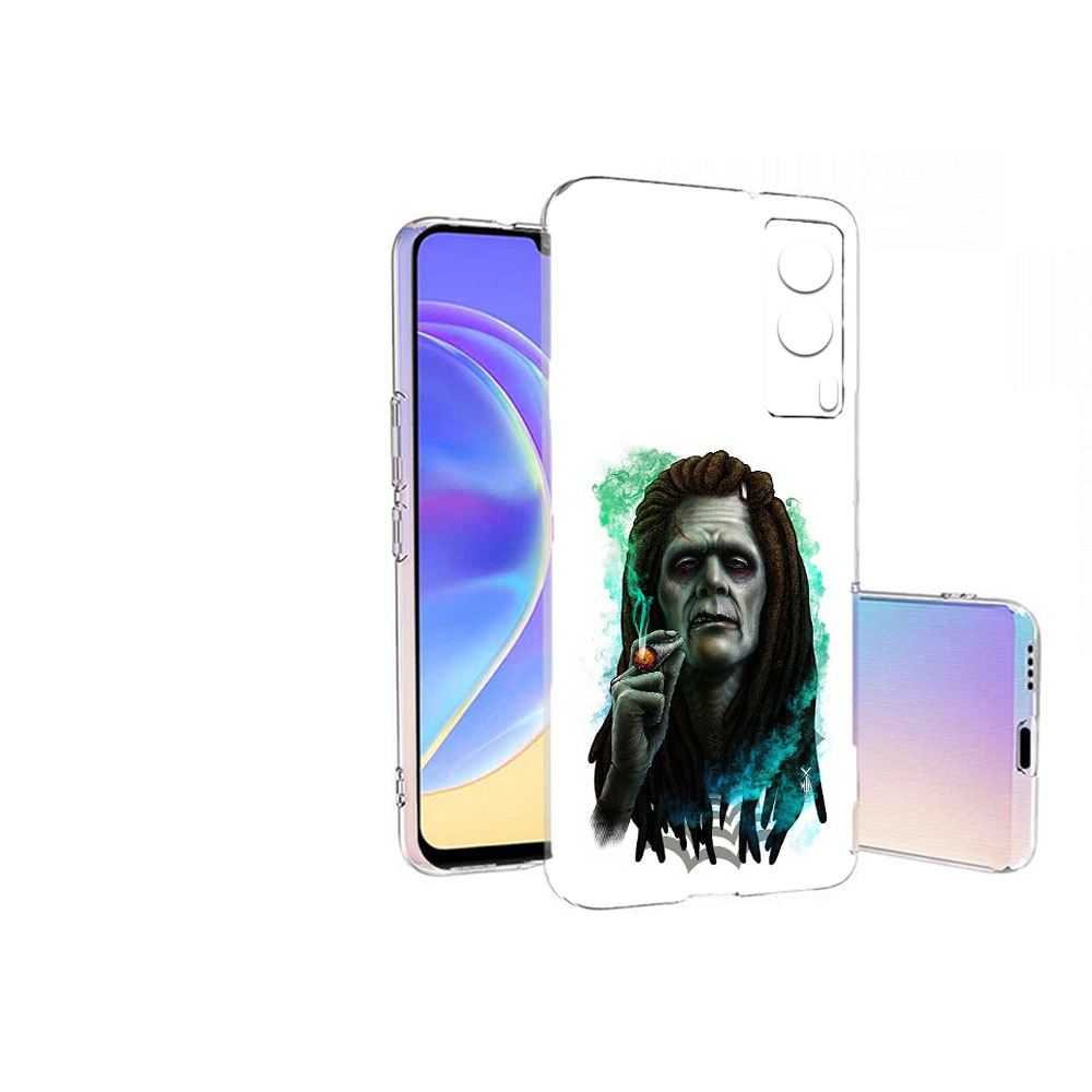 

Чехол MyPads Tocco для Vivo V21E зеленый мужчина с сигаретой (PT161736.380.360), Прозрачный, Tocco