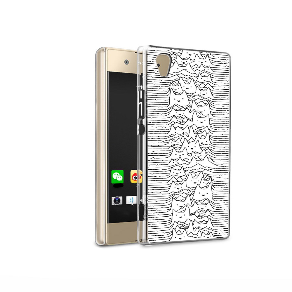 

Чехол MyPads Tocco для Sony Xperia XA1 Ultra черно белые коты 3D (PT67027.252.682), Прозрачный, Tocco