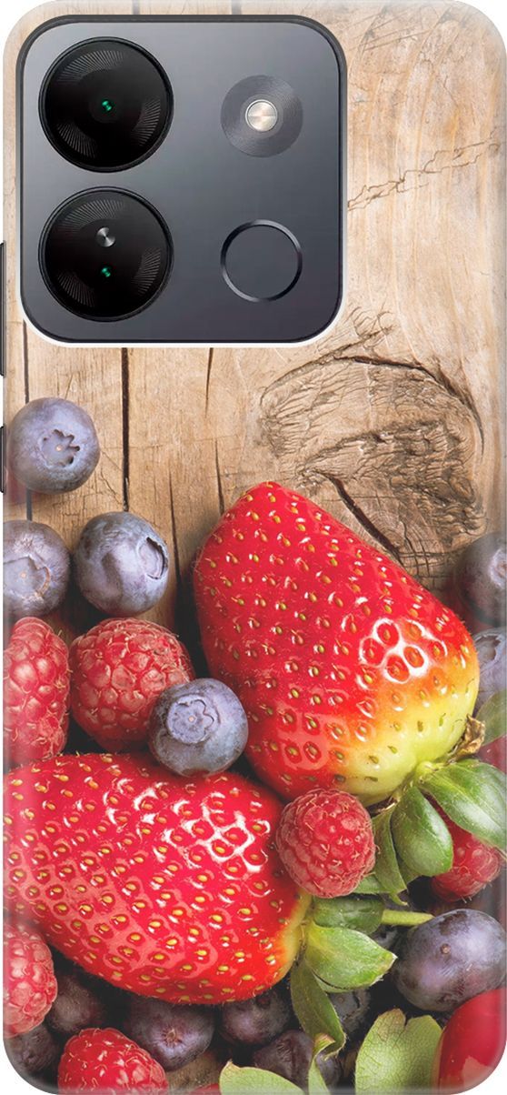 

Силиконовый чехол на Infinix Smart 7 HD "Дерево фруктов", Коричневый;красный, 159425