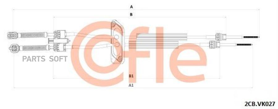 

Трос Кпп COFLE 922CBVK027