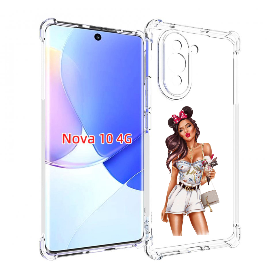 

Чехол MyPads Девушка-микки для Huawei Nova 10, Прозрачный, Tocco