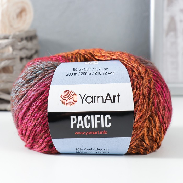 

Пряжа "Pacific" 80 акрил, 20% шерсть 200м/50г (301), Пряжа для вязания "Pacific"