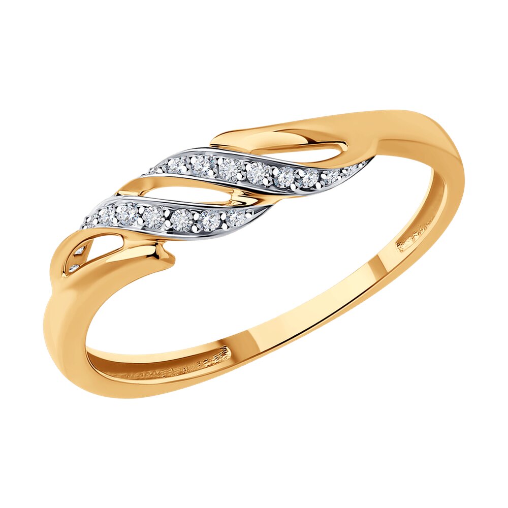 

Кольцо из красного золота с бриллиантом р. 16,5 Diamant 51-210-01904-1, 51-210-01904-1