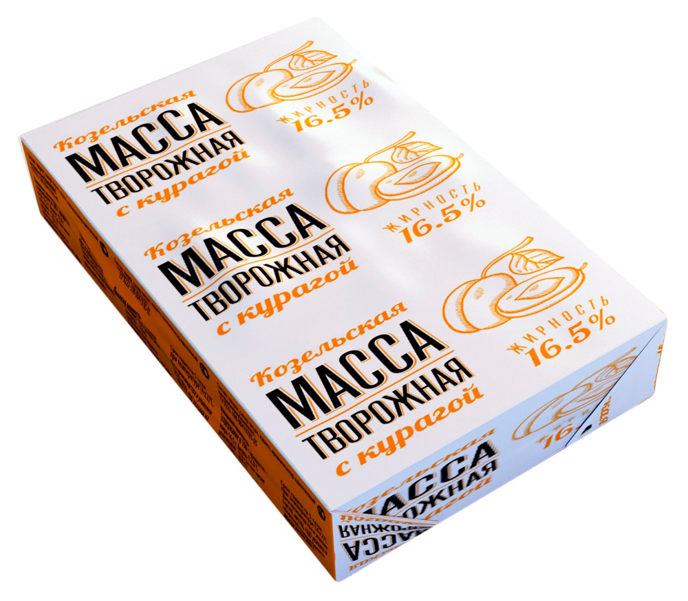 

Творожная масса Козельское Молоко с курагой 16,5% бзмж 200 г