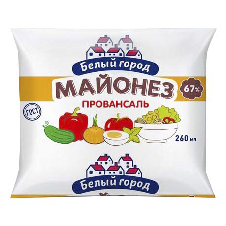 

Майонез Белый Город Провансаль 67% 250 г