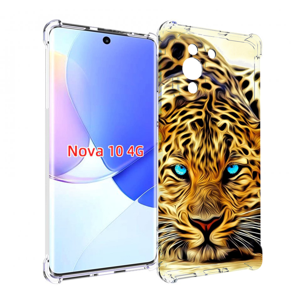 

Чехол MyPads Голубоглазый-гепард для Huawei Nova 10, Прозрачный, Tocco