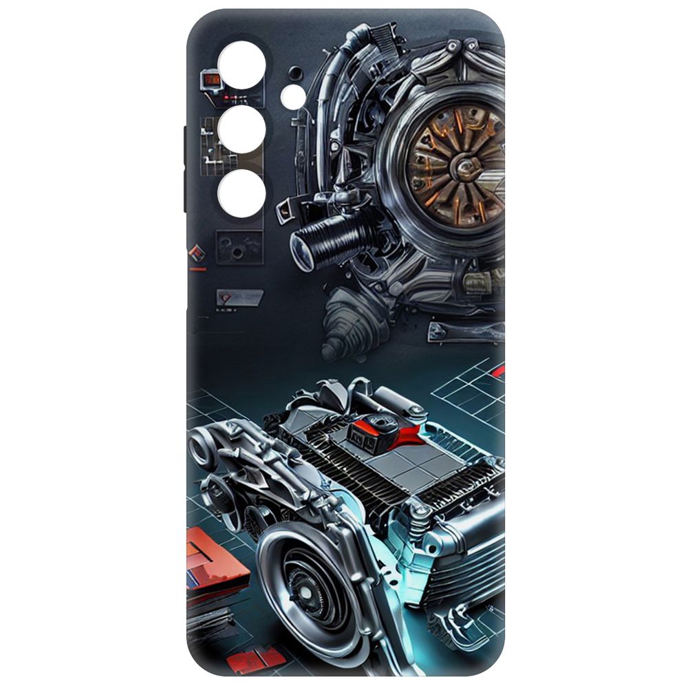 

Чехол-накладка Krutoff Soft Case Моторы для Samsung Galaxy A25 5G (A256) черный