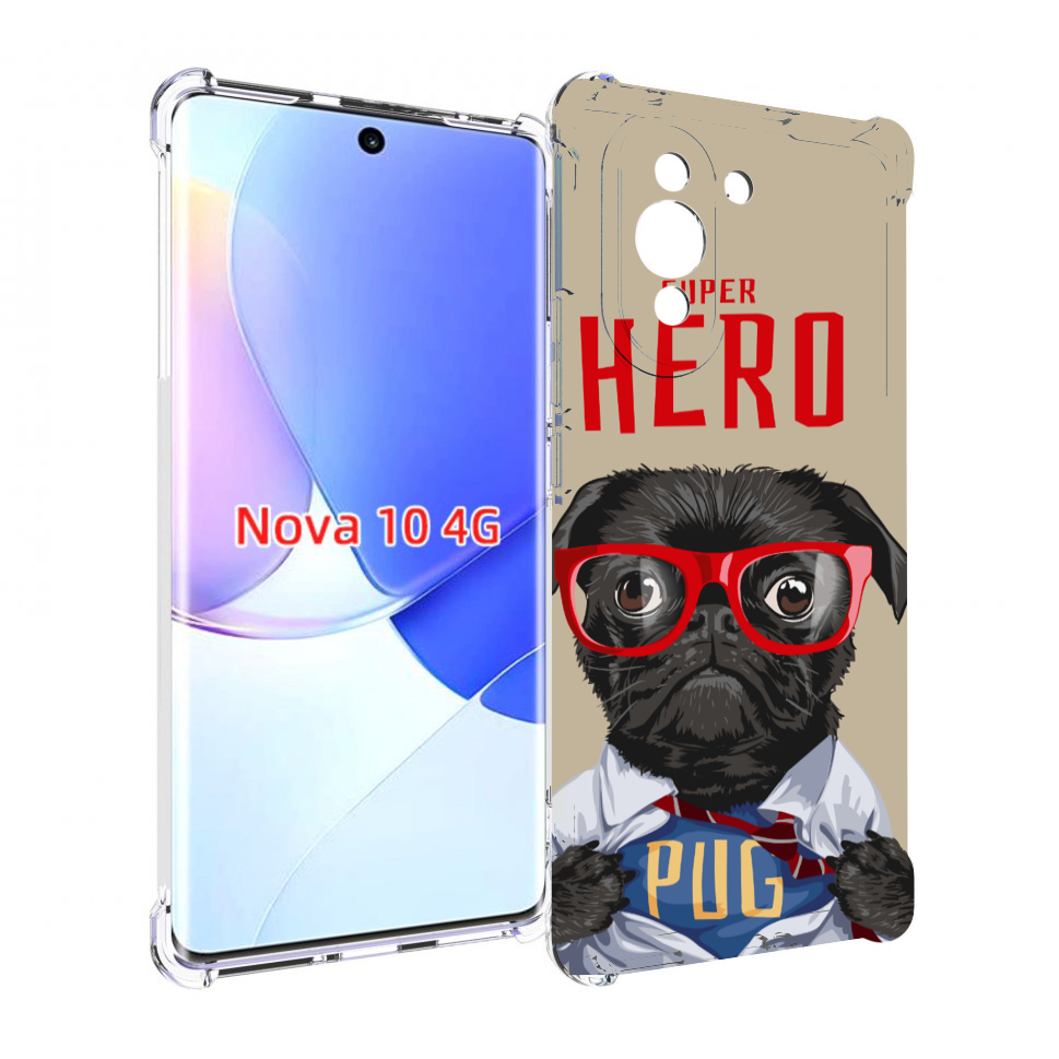 Чехол MyPads Герой-PUG для Huawei Nova 10