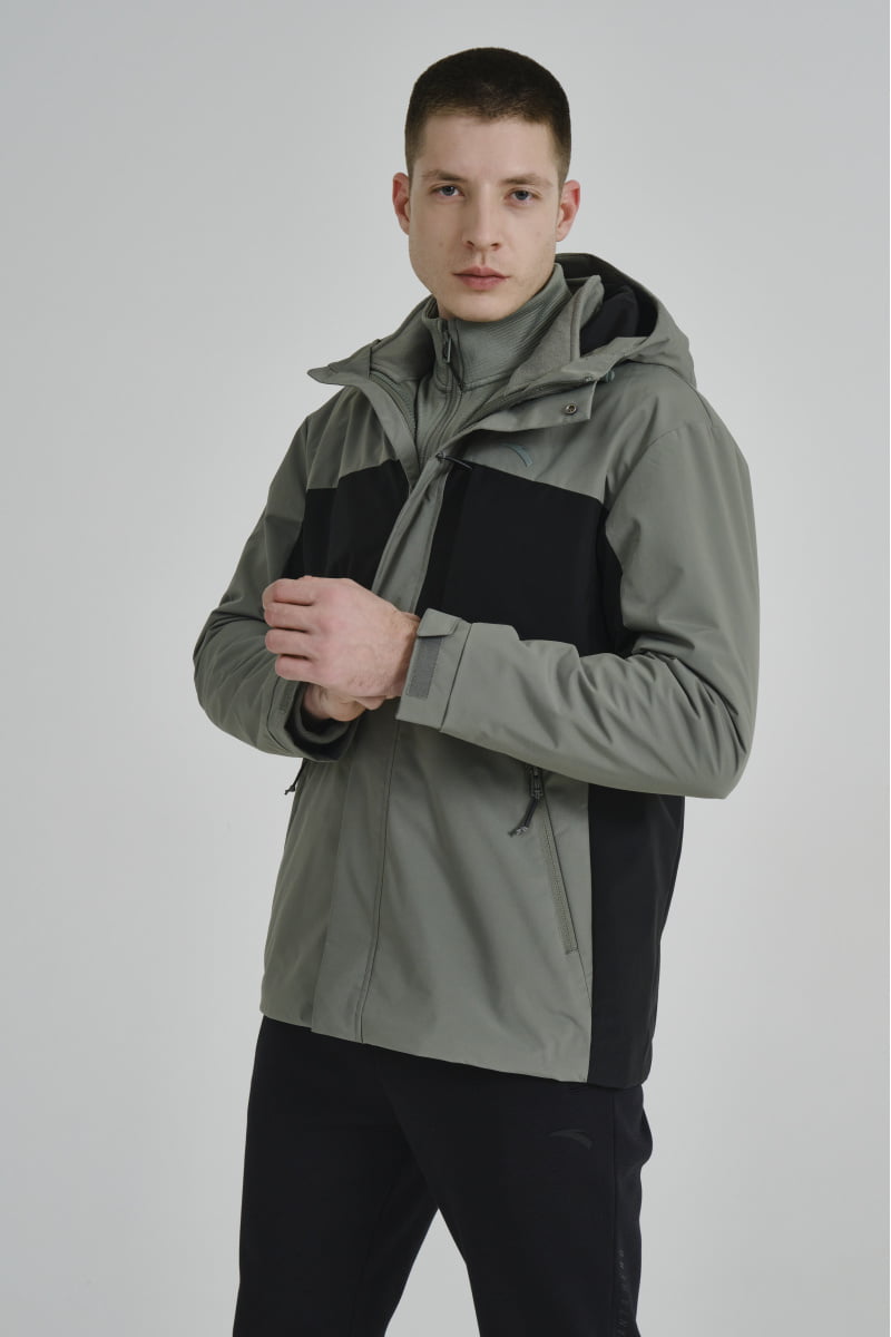 Куртка мужская Anta 852346604 OUTDOORS WATER RESISTANT зеленая 3XL