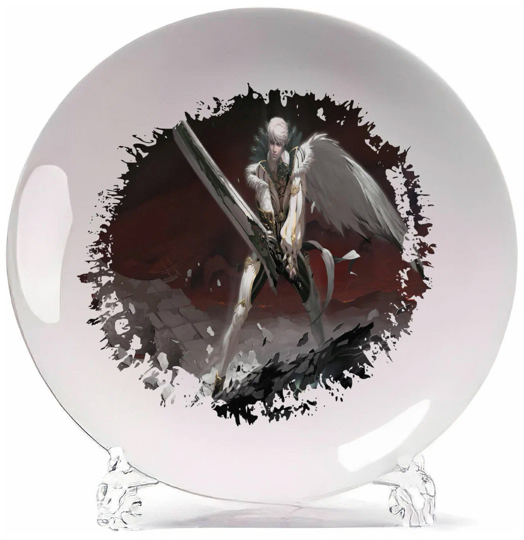 

Тарелка CoolPodarok lineage 2 Камаэль Берсерк Одно крыло