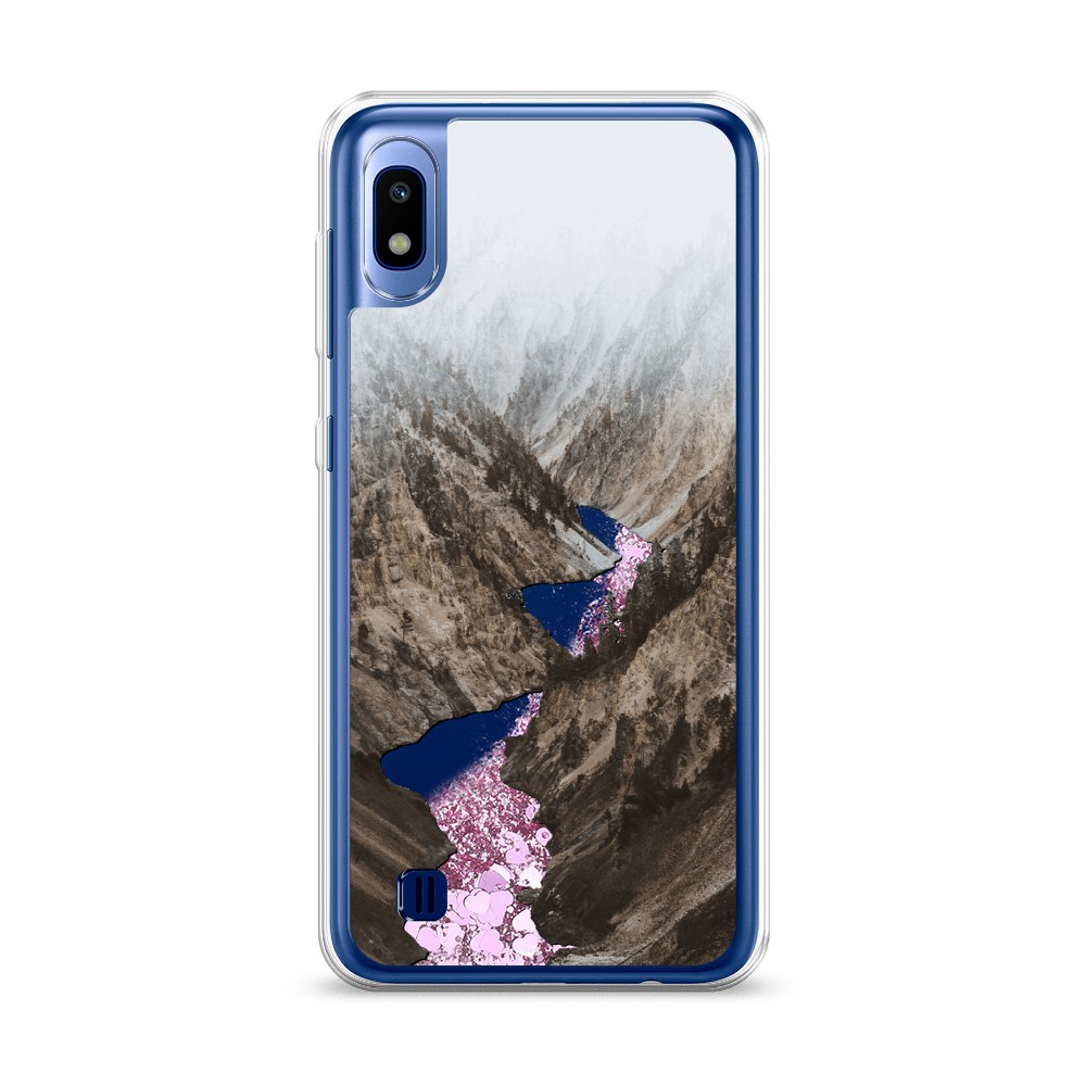 

Жидкий чехол с блестками "Горная река" на Samsung Galaxy A10, 27994-1