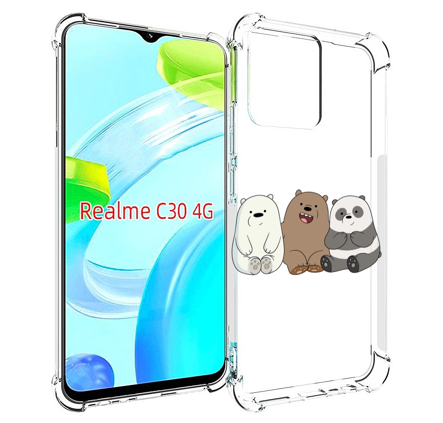 

Чехол MyPads панды детский для Realme C30 4G / Narzo 50i Prime, Прозрачный, Tocco