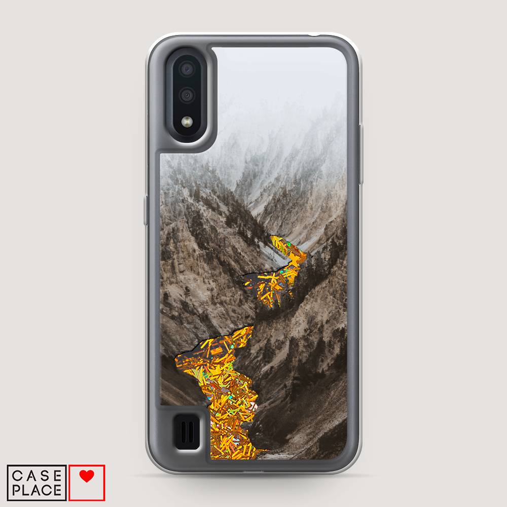 

Чехол Awog на Samsung Galaxy A01 "Горная река", Разноцветный, 29590-1