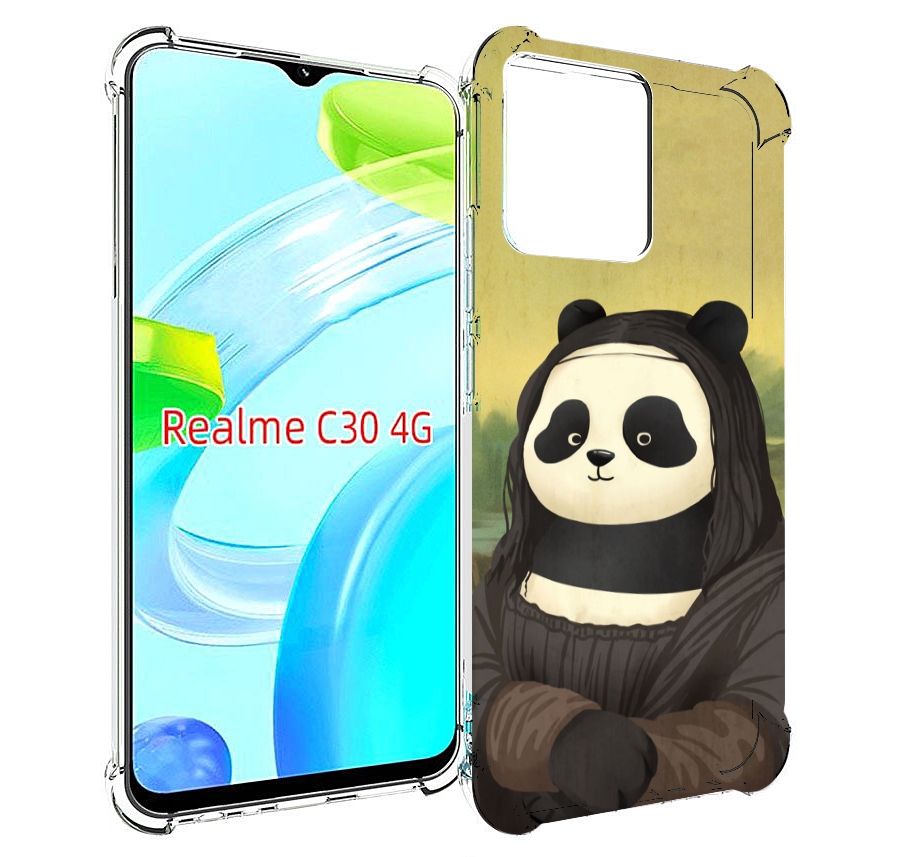 

Чехол MyPads панда монализа для Realme C30 4G / Narzo 50i Prime, Прозрачный, Tocco