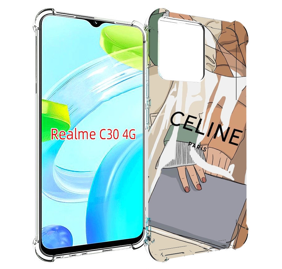 

Чехол MyPads пакет-келин-париж женский для Realme C30 4G / Narzo 50i Prime, Прозрачный, Tocco
