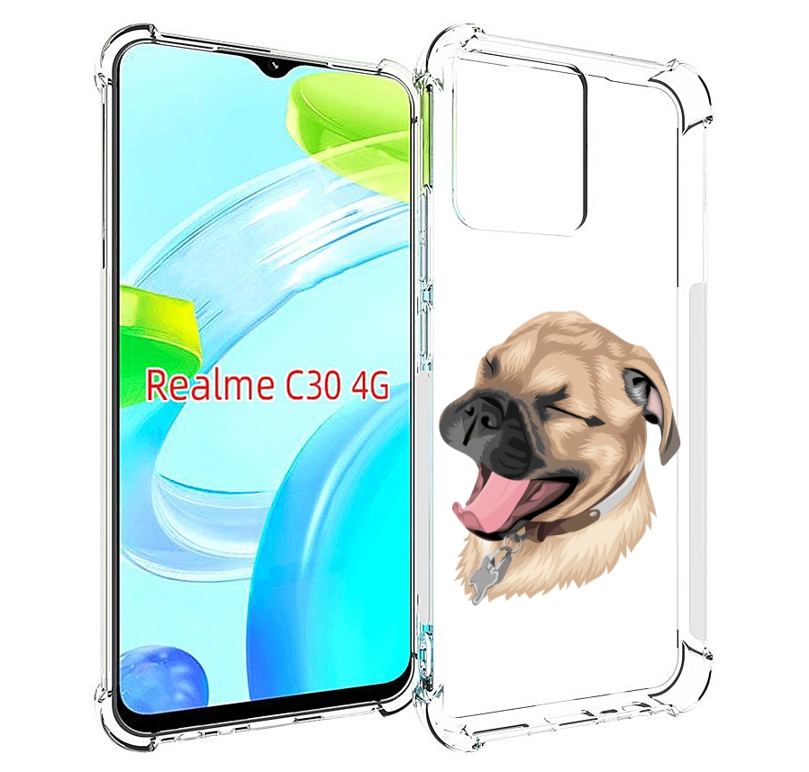 

Чехол MyPads очень-довольная-собака для Realme C30 4G / Narzo 50i Prime, Прозрачный, Tocco