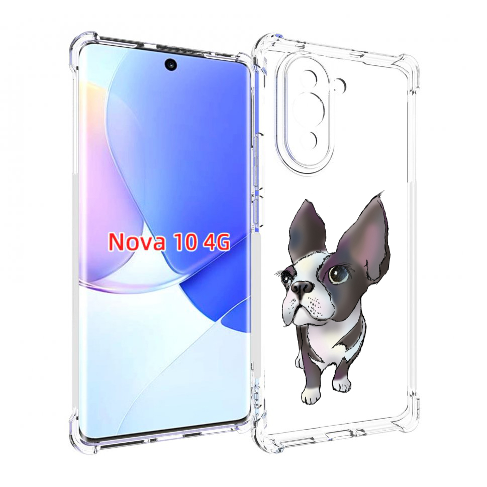 

Чехол MyPads Бульдожка для Huawei Nova 10, Прозрачный, Tocco